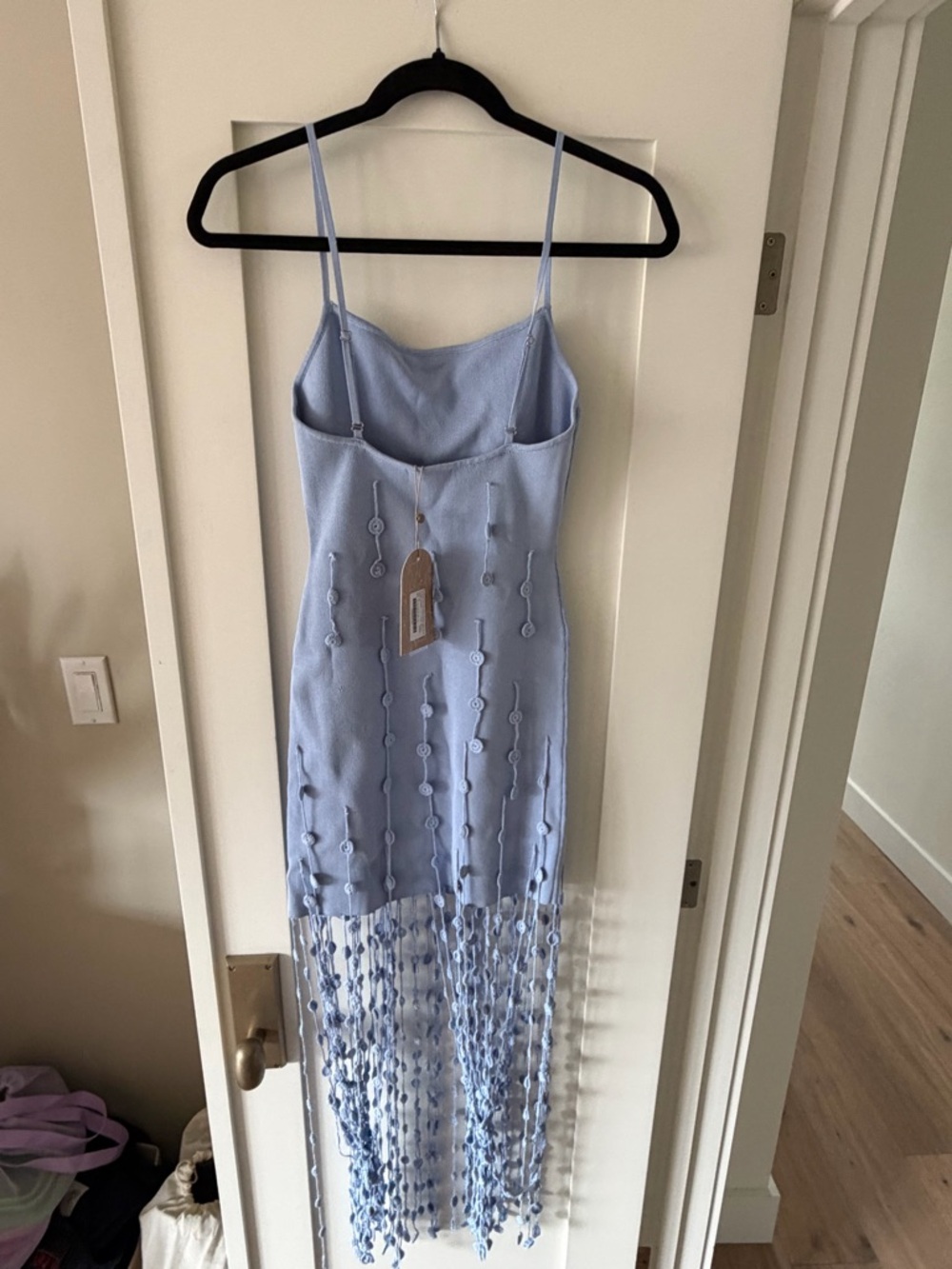 Meshki Tove Hand Knit Flower Mini Dress - Picture 5 of 6